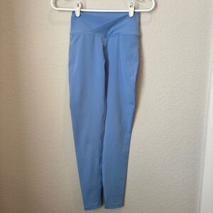 Alphalete Blue Crossover Waist Butter Soft 7/8 Length Leggings - Size S - EUC